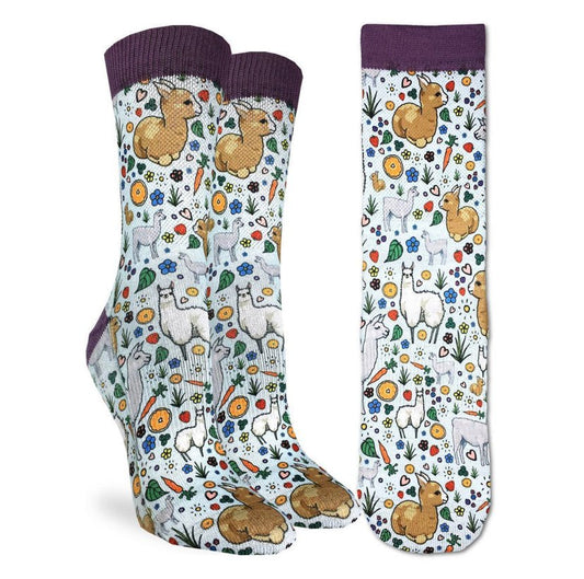 Chaussettes Lamas Florales Femme