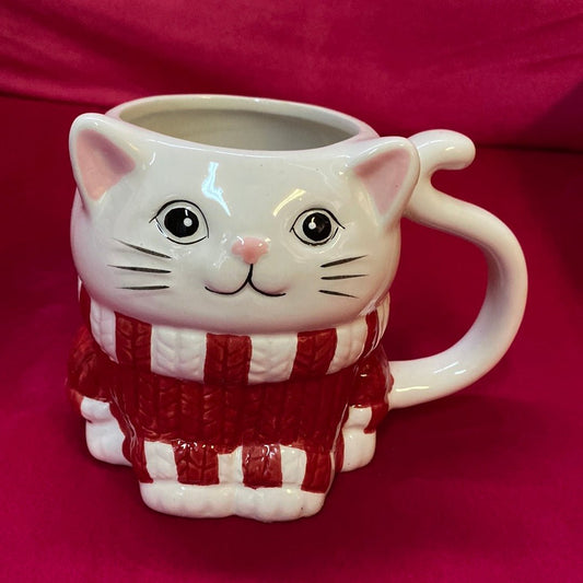 VENTE FINALE - Mug Chat de Noël