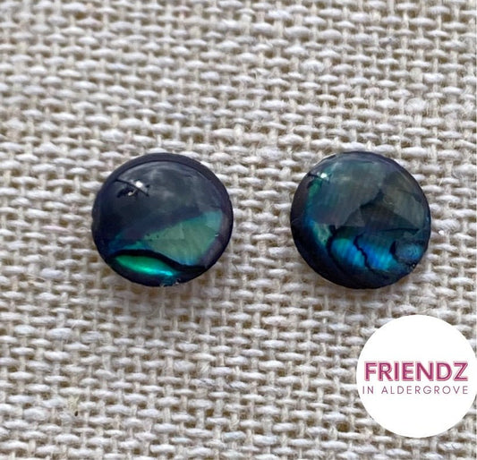 Natural Abalone Stud Earrings