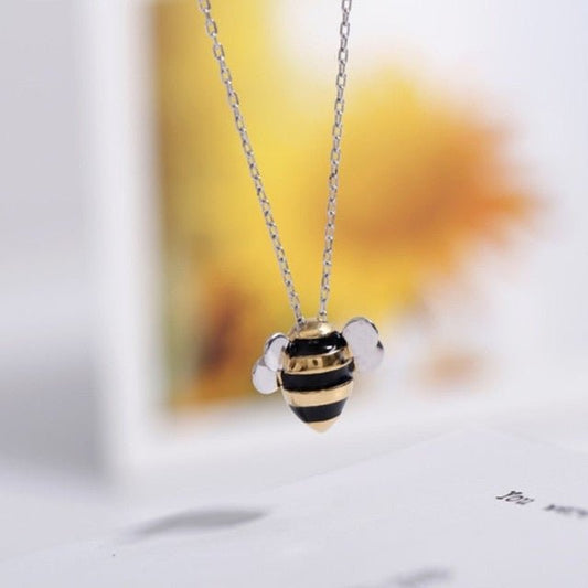 Collier abeille en argent 925