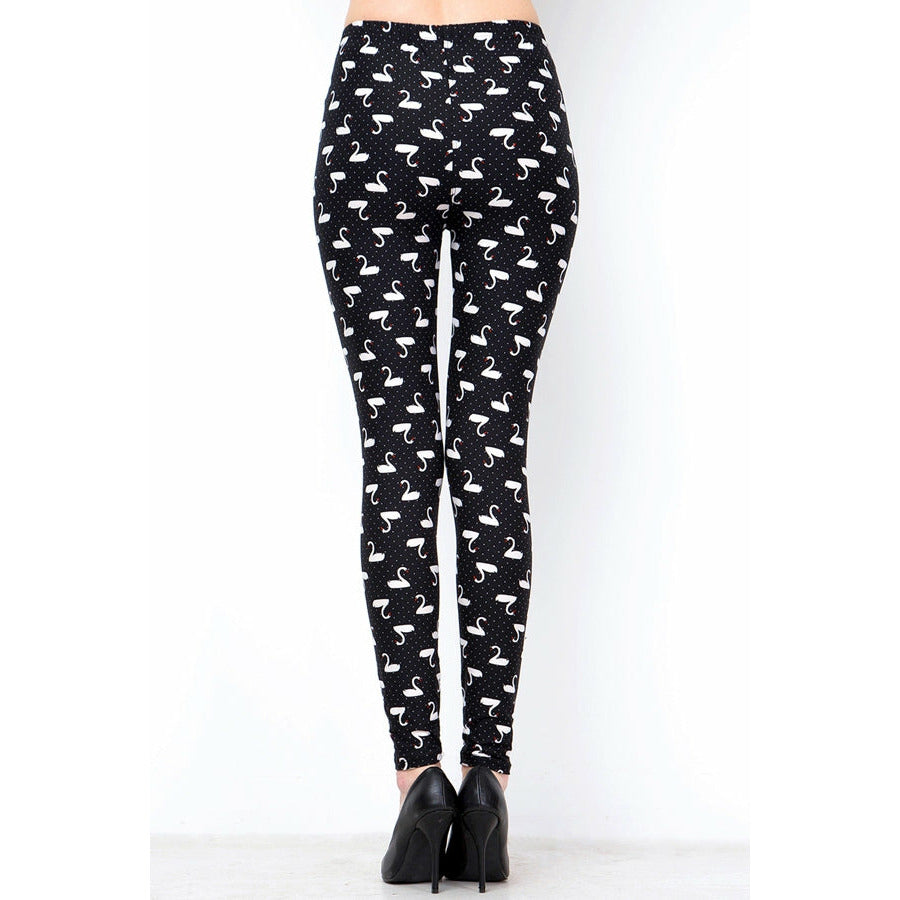 SWANS POLKADOT PRINT BRUSHED FULL - Friendz Leggings Apparel