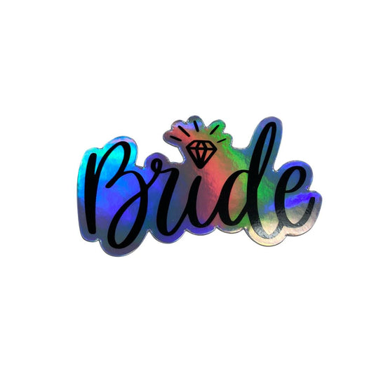 Bride Holographic Sticker