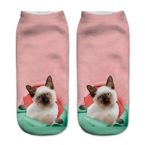 Pink Siamese Socks