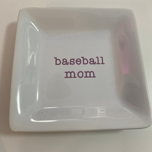 Plat d’anneau de maman de baseball