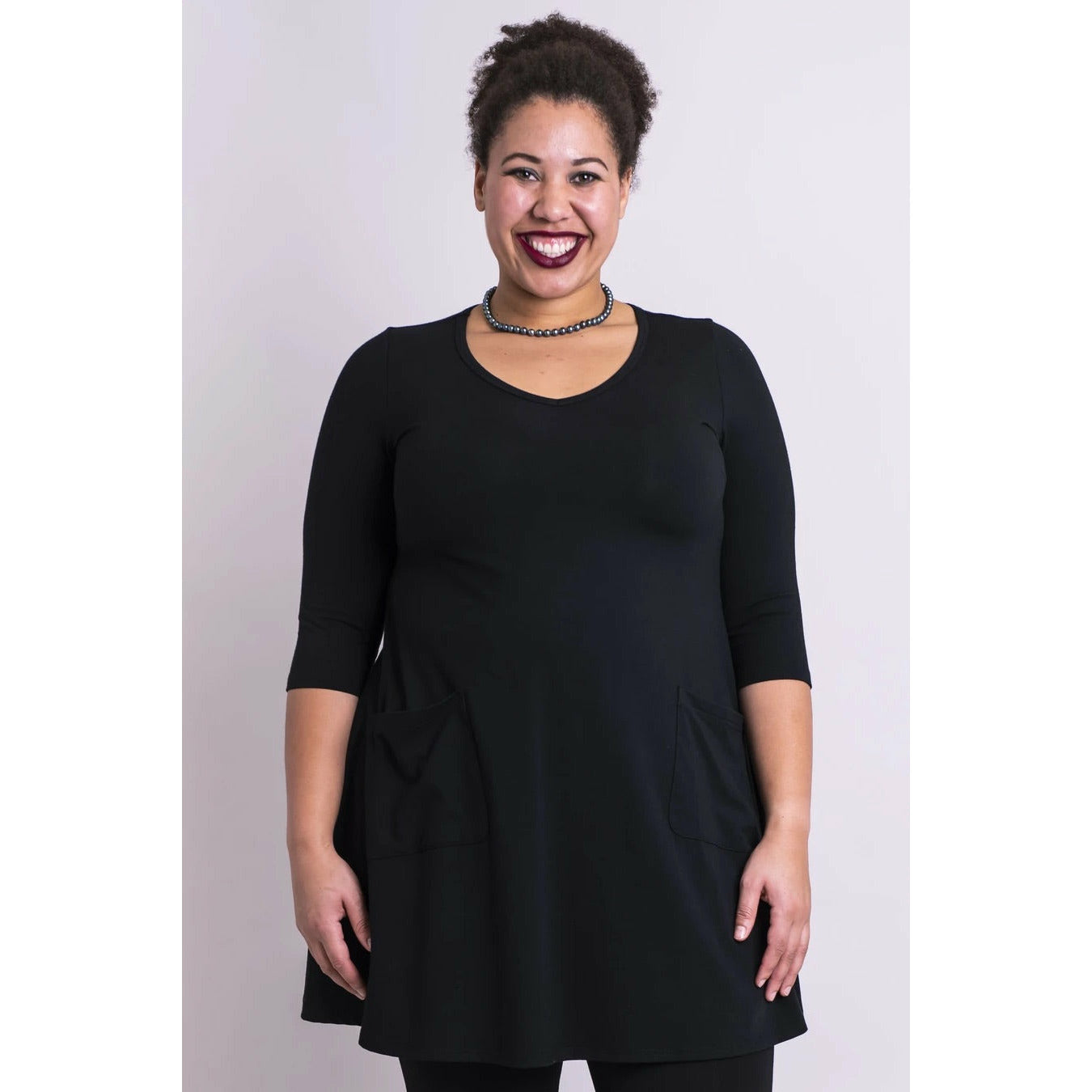 Veronica Tunic Bamboo Basic Top with Reinforced Pockets