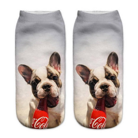 Dog Drinking Pop Socks