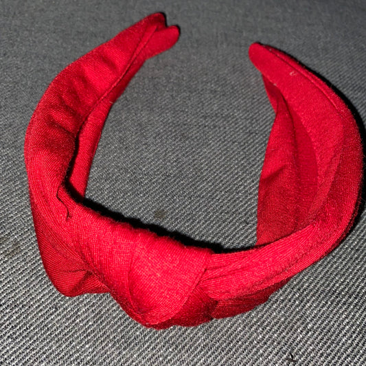 Bandeau à cheveux avec nœud rouge