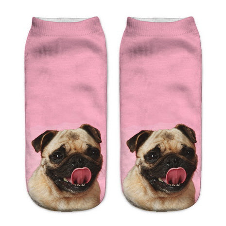 Pug Socks Tongue Out