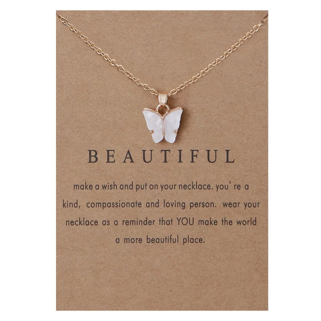 Gold Plated Butterfly Beautiful Necklace