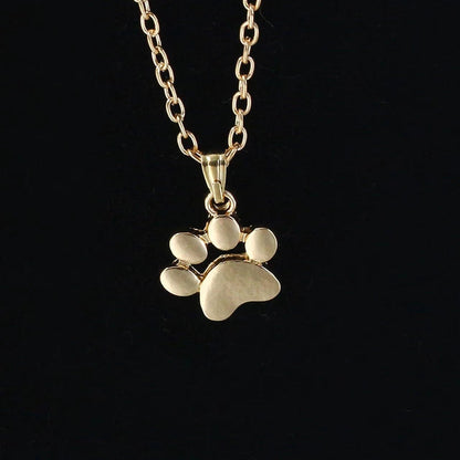 Silver/ Gold Plated Paw Necklace
