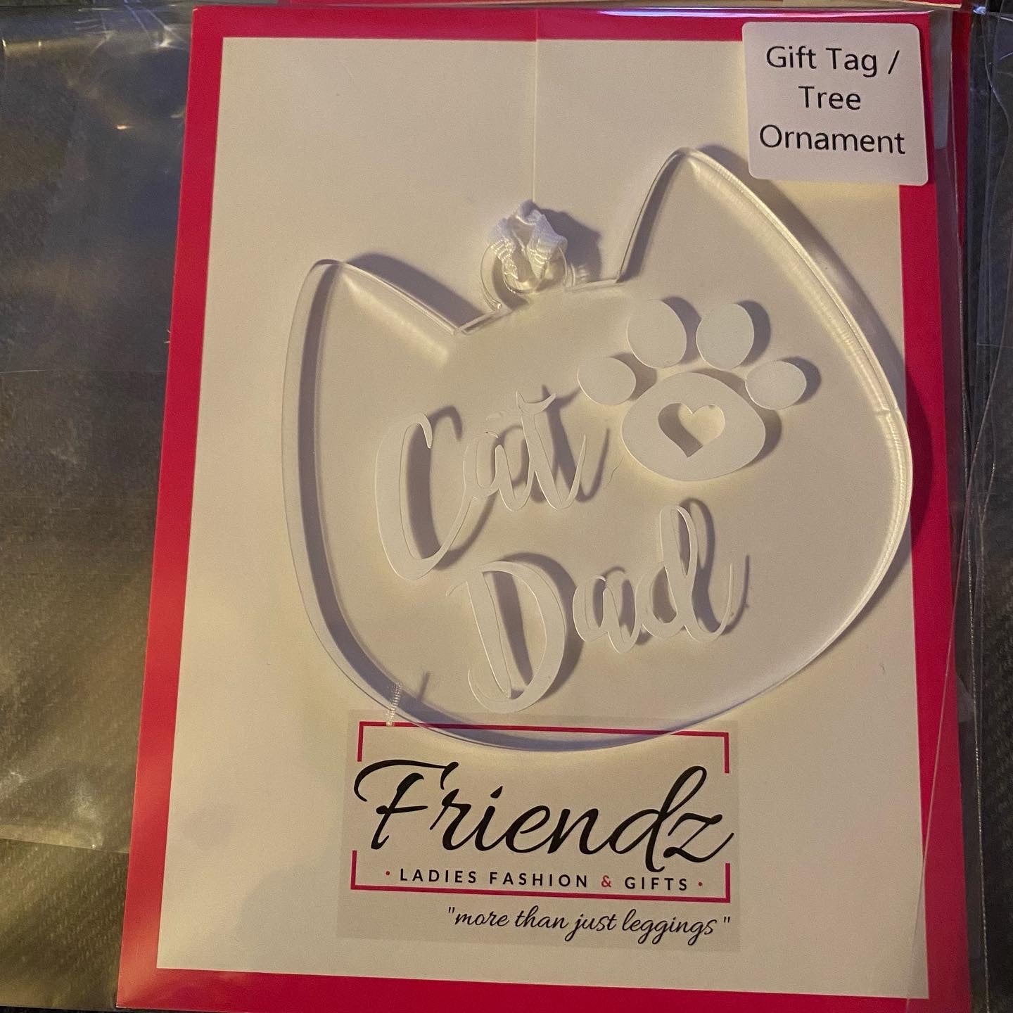 Cat Ornament / GIFT TAG / TREE HANGER