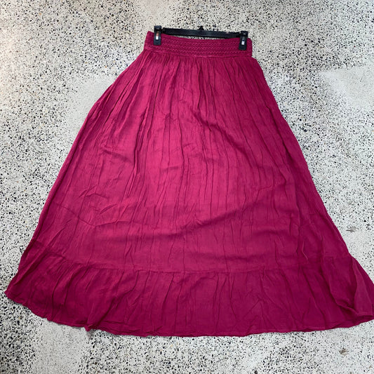 FINAL SALE Solid Maxi Skirt Full Length