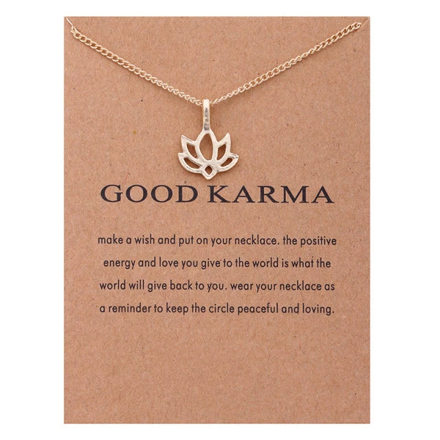 Gold Plated Good Karma Necklace
