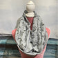 Ivory or Gray Horse Infinity Scarf
